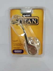 Maniquí Kwikset Titan palanca izquierda acabado dorado nuevo de stock - Imagen 1 de 10