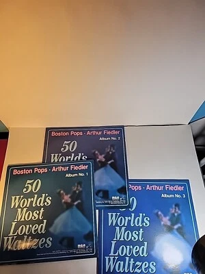 ARTHUR FIEDLER 50 WORLD'S MOST LOVED WALTZES 3 LP SET VOL. 1 RCA 1986 DVL 3-0775 Foto 1 de 4