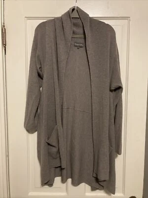 Cárdigan Michael Stars Gris Frente Abierto Talla Pequeña S Lana Cachemira Foto 1 de 4