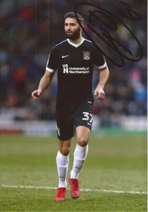 NORTHAMPTON: JORDAN TURNBULL SIGNED 6x4 ACTION PHOTO+COA - Picture 1 of 1