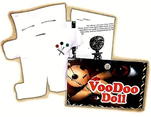 VOODOO DOLLS WHITE 5" CLOTH- MUÑECA VUDÚ TELA BLANCO DE 5" - Picture 1 of 1