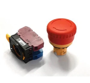 10pcs New IDEC Stop Switches YW1B-V4E01R Mushroom Pushbutton Pushlock - Picture 1 of 7