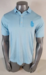 Men's FootJoy FJ Golf Polo Shirt Size Medium Light Blue Caliber Classic 2021 - Picture 1 of 8