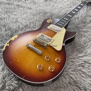 Guitarra Eléctrica Vintage '59 Dark Honey Burst LP Reliquia Estándar Llamada Envejecida Pesada - Imagen 1 de 7