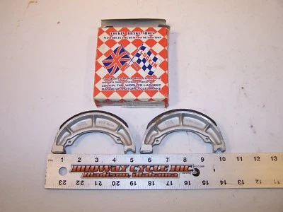 SUZUKI PE175 LOCKIN REAR BRAKE SHOES SHOE SET 616190 PE 175 1980 81 82 83 84 lm - Image 1 of 4