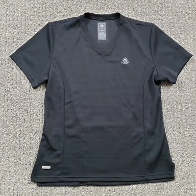 Camisa NIKE ACG Mujer Mediana Negra Ciclismo Jersey Capa Base Cuello en V Hecha en Italia Foto 1 de 4