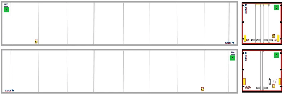 Nuova Grafica x semirimorchi frigo 15 METRI schmitz Herpa 1/87 - Immagine 1 di 2