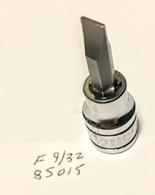 Kobalt F 9/32 x 3/8" Dr Flat Bit Socket 85015 Free Shipping - Image 1 of 2