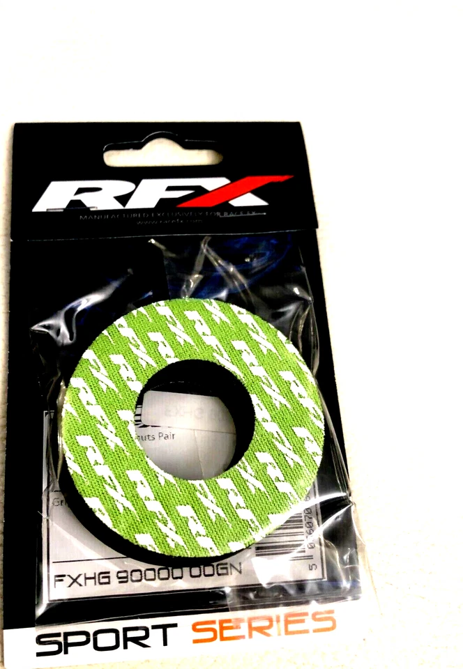 RFX GRIP DONUTS PAR VERDE para BICICLETA DE MOTOCROSS KAWASAKI KX65 KX80 KX85 KX100 Foto 1 de 1