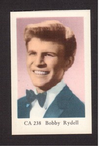 Bobby Rydell Vintage 1960s Film Pop Music Star Card from Sweden NM/M #CA238