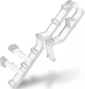 Valance Clips for Blinds 2 Inch Hidden Channel Window Blind Clips Clear Plastic - Picture 1 of 11