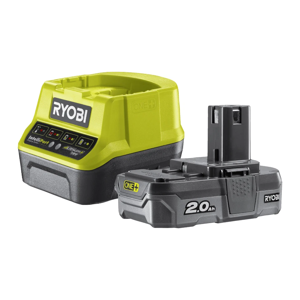 Batería y cargador de batería de repuesto Ryobi RC18120120 18V / 2.0Ah Li-Ion Foto 1 de 1