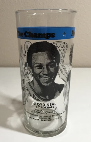 1977 NBA Basketball Championship Glass LLOYD NEAL Portland TrailBlazers RC Cola Cover