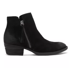 NEW BORN Mujer Brinlee Gamuza Envejecida Botín al tobillo/Cremallera Lateral EE. UU. 7/EUR 38 Negro - Imagen 1 de 16