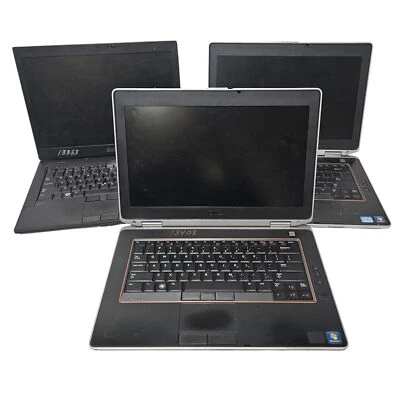Lot of 4x Dell Latitude Laptops AS IS PARTS / REPAIR E6430 E6420 & E6410 NO HDD  - Image 1 of 4