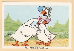 Fher 1970s Spanish Walt Disney Trade Card #197 Abigail & Amelia - The Aristocats - Picture 1 of 1