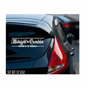Midnight Rambler Sticker Decal - Drift Low JDM Japanese KDM 8" Choose Color - Picture 1 of 1