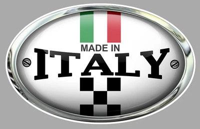 MADE IN ITALY ITALIE POUR FIAT 500 ABARTH 9cm AUTOCOLLANT STICKER AUTO MB038