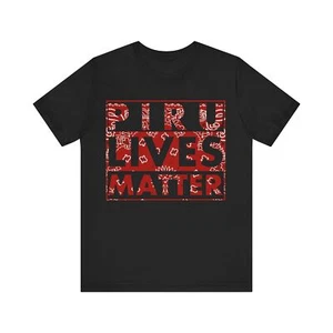 Piru Lives Matter T-Shirt Blood Bounty Hunter Brim Damu Black P. Stones - Picture 1 of 8