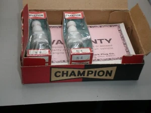Champion N-4 Spark Plugs Qty 7 NOS - Picture 1 of 2