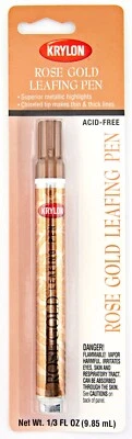 Krylon Rose Gold Metallic Leafing Pen Paint Marker Chisel Tip Acid Free
