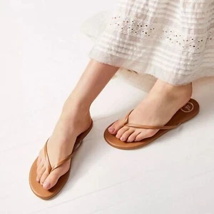 New Solei Sea Brown Nude/Pink Flip-Flop Sandals Size 10 Retail $57 - Picture 1 of 5