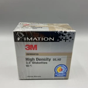 3M High Density DS HD 3.5" Diskette - Box of 10 (12513) - Afbeelding 1 van 4