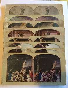 1880/90 Life of Jesus Christ, Lot 8 Stereoscope Photos, US/UK Series, Originals - Picture 1 of 10