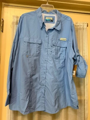 Magellan рыболовная рубашка женщин 3 X коралл или синий рыбы впитывающий UPF30 расслабленный новый с Ярлыками - Изображение 1 из 4