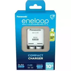 Panasonic eneloop Kompakt Ladegerät BQ-CC50 +Aufladbar Aa batteries 2000mAh - Bild 1 von 6