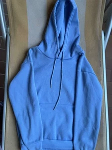 Felpa Donna Con Cappuccio Azzurra - Foto 1 di 3