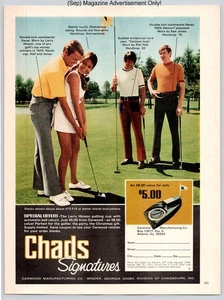 Chads Signatures Golf Slacks Putting Cup Offer Promo Vintage 1971 Advertisement - Picture 1 of 5