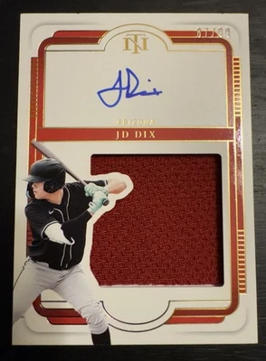 National Treasures JD Dix Silhouette Signatures 2025 parche en tarjeta automático/99 Foto 1 de 3
