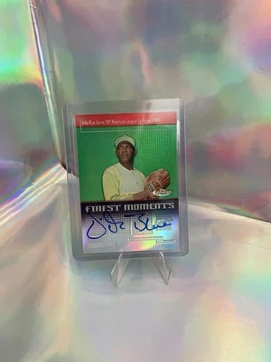 2004 TOPPS FINEST VIDA BLUE FINEST MOMENTS ON CARD AUTO ATHLETICS SP - Image 1 of 2