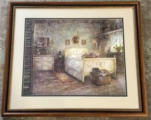 Großer Lena Liu "Romantic Moment" Farbdruck - Teller signiert mit COA und gerahmt - Bild 1 von 3