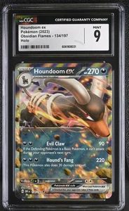CGC 9 Houndoom ex 134/197 SV03: Obsidian Flames Holo - Picture 1 of 3