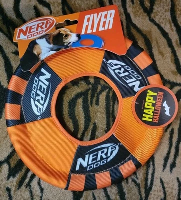 Nerf Dog  Frizbee Orange and Black Flyer New - Image 1 of 2