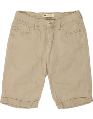 LEVI'S Womens Denim Shorts US 10 Large W30  Beige Cotton BF10 - Image 1 of 3