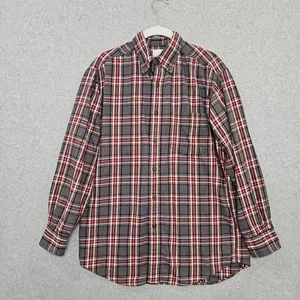 J Crew Para Hombres Remero De Colección Franela Abotonada Talla S Gris Tartán Cuadros - Imagen 1 de 10