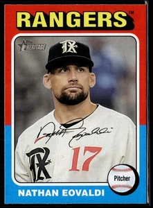 2024 Topps Heritage Nathan Eovaldi #82 Texas Rangers - Picture 1 of 2