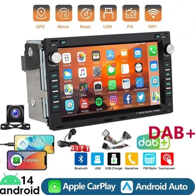 DAB+ CarPlay Android 14 Autoradio Für VW Polo 9N Golf 4 Passat B5 GPS RDS WIFI - Bild 1 von 4