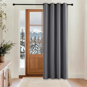 Thermo Türvorhang 200x140 cm grau Kälteschutz Verdunklung blickdicht - Bild 1 von 18