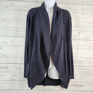 Barefoot Dreams Damen Strickjacke Gr. L/XL einfarbig blau langarm - Bild 1 von 5