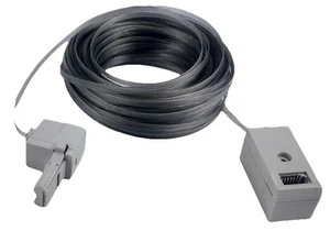 25m CLEAR Male - Female Super Slim Cable BT Telephone Extension Phone Line Lead - Picture 1 of 3