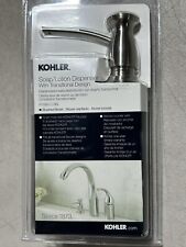 NEW KOHLER Soap/lotion dispenser with Transitional design Vibrant Brushed Nickel