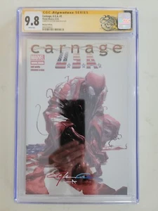 Carnage USA #1 CGC 9.8 SS Clayton Crain La Mole /w Patriotic Sig Spot Foil - Picture 1 of 2