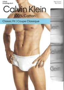 Calvin Klein Classic Men's Underwear 4-Pack Cotton Briefs Calvin Style NP21720 - Picture 1 of 12