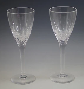 STUART CRYSTAL ENGLAND MADISON -CUT CRYSTAL SET OF 2 SHERRY GOBLETS RARE - Picture 1 of 5