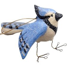 Vintage House Of Hatten Denise Calla Calling Blue Bird Mockingbird Ornament 2000