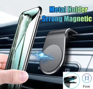 Magnetic Universal Car Phone Holder Clip Air Vent 360° Bracket Mobile Phone GPS - Photo 1 sur 12